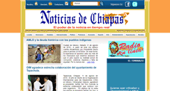 Desktop Screenshot of noticiasdechiapas.com.mx
