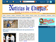 Tablet Screenshot of noticiasdechiapas.com.mx
