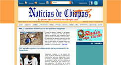 Desktop Screenshot of noticiasdechiapas.net